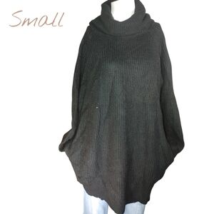 ʕ·ᴥ·ʔ Cozy Black Turtleneck Oversiz Sweater